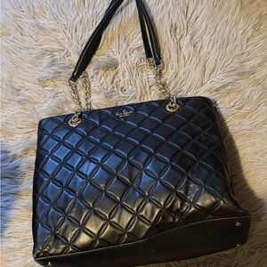 Kate Spade Black Quilted Shoulder Bag
